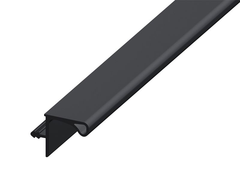 Профиль фальш-ручка для верхних модулей ЧЕРНЫЙ L-4050 мм Opes 17704 - фото 1