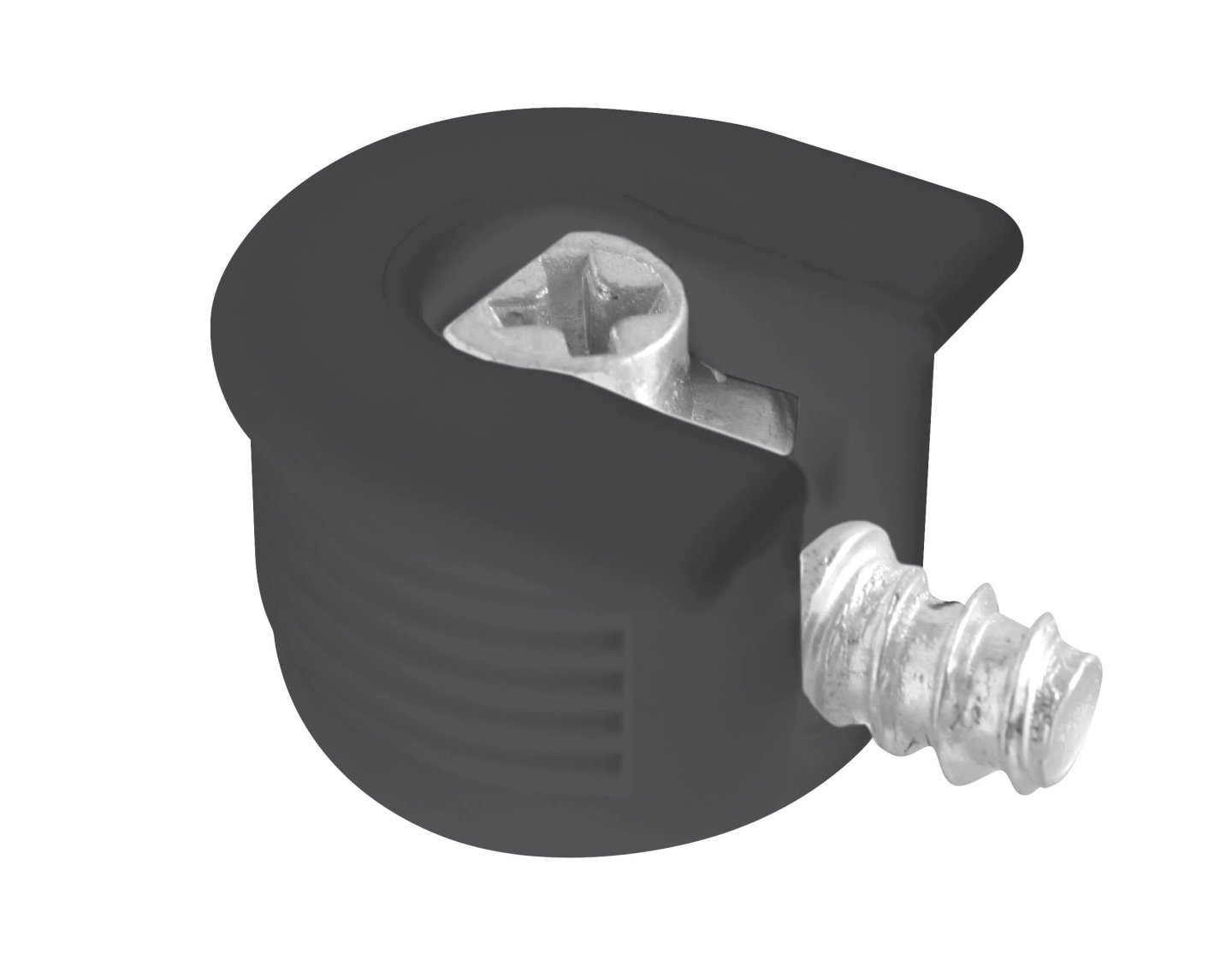 Эксцентриковая стяжка+дюбель ввинчивающаяся, черная MM-FI20X6X7-PL20-A-1T  купить в Санкт-Петербурге - GTV-Меридиан