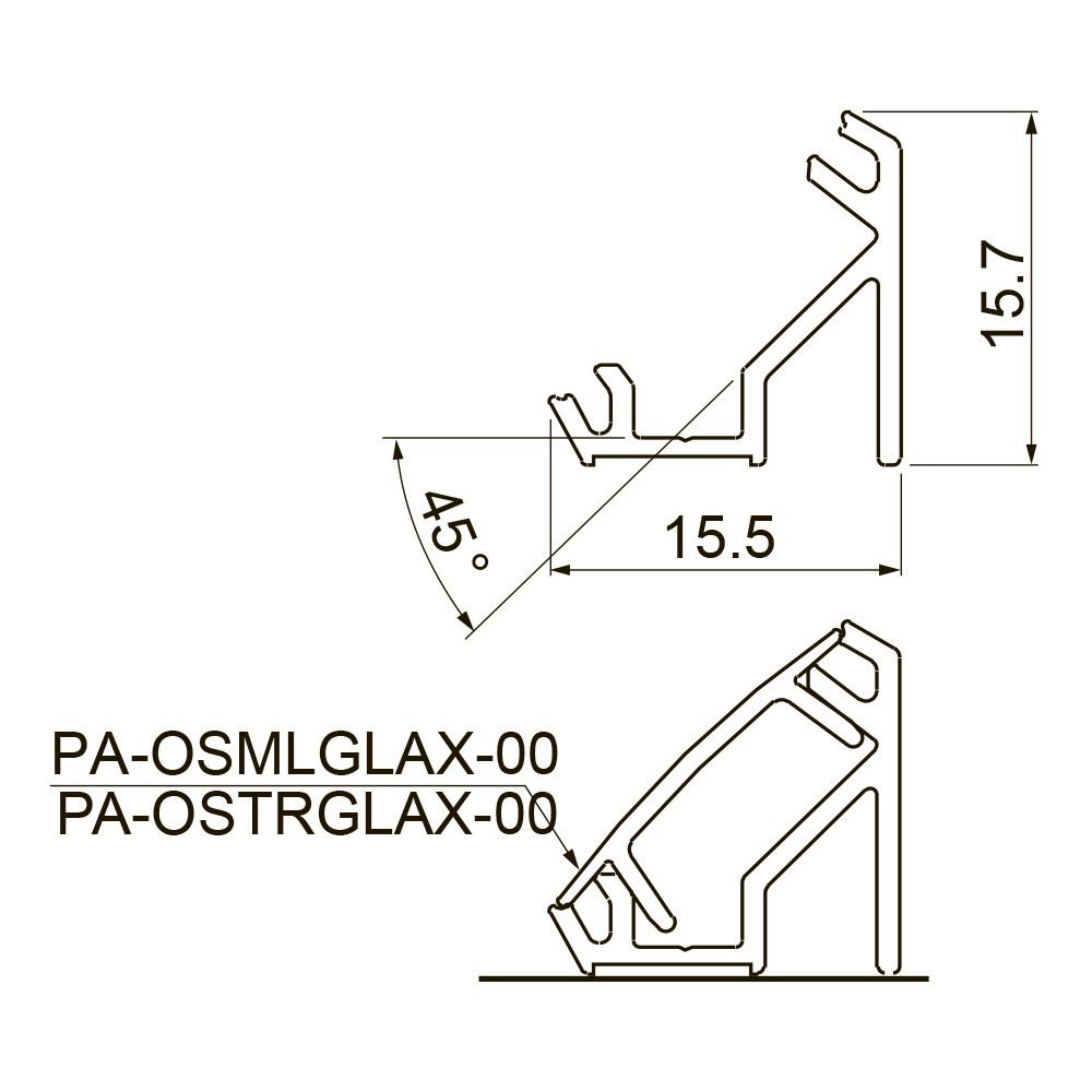 Профиль угловой PA-GLAXNKKT-AL 15, 7*15, 5*2000 алюминиевый для светодиодной ленты GTV 16625 Профиль угловой PA-GLAXNKKT-AL 15, 7*15, 5*2000 алюминиевый для светодиодной ленты - фото 2