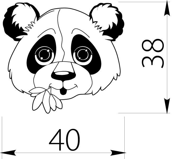 Ручка мебельная UM-KID-U панда GTV, цвет мультицвет UM-KID-U-001 7928 - фото 2