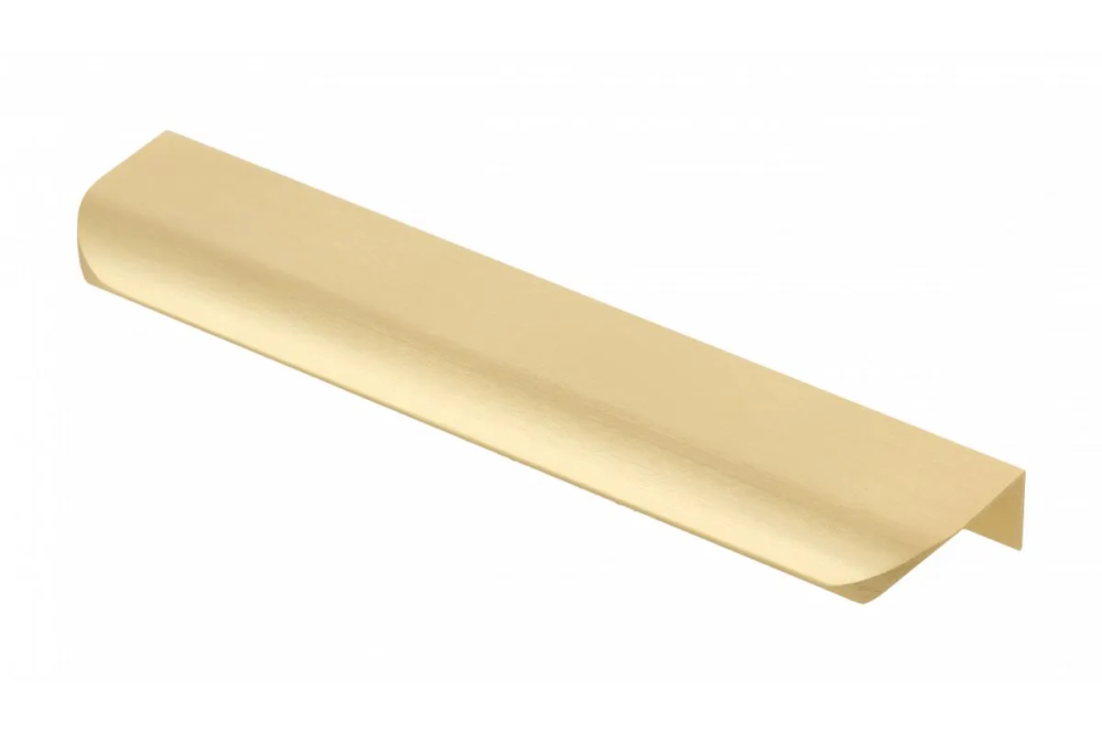Ручка мебельная алюминиевая HEXA 160мм/190мм, светлое брашированное золото GTV