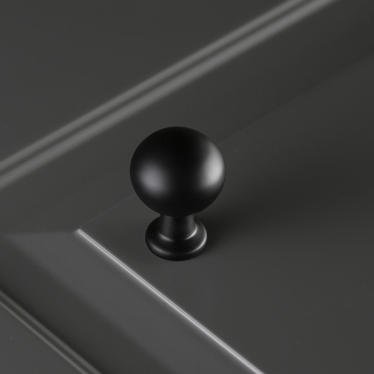 Ручка NORD кнопка, черный матовый GTV 18201 - фото 4