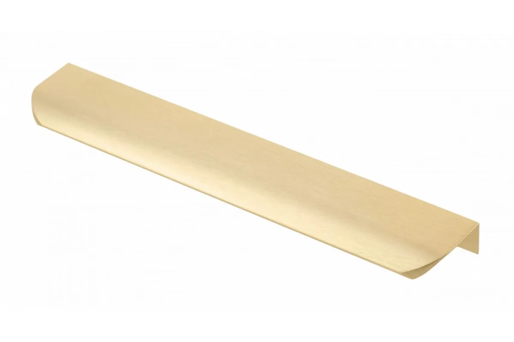 Ручка мебельная алюминиевая HEXA 192мм/225мм, светлое брашированное золото GTV
