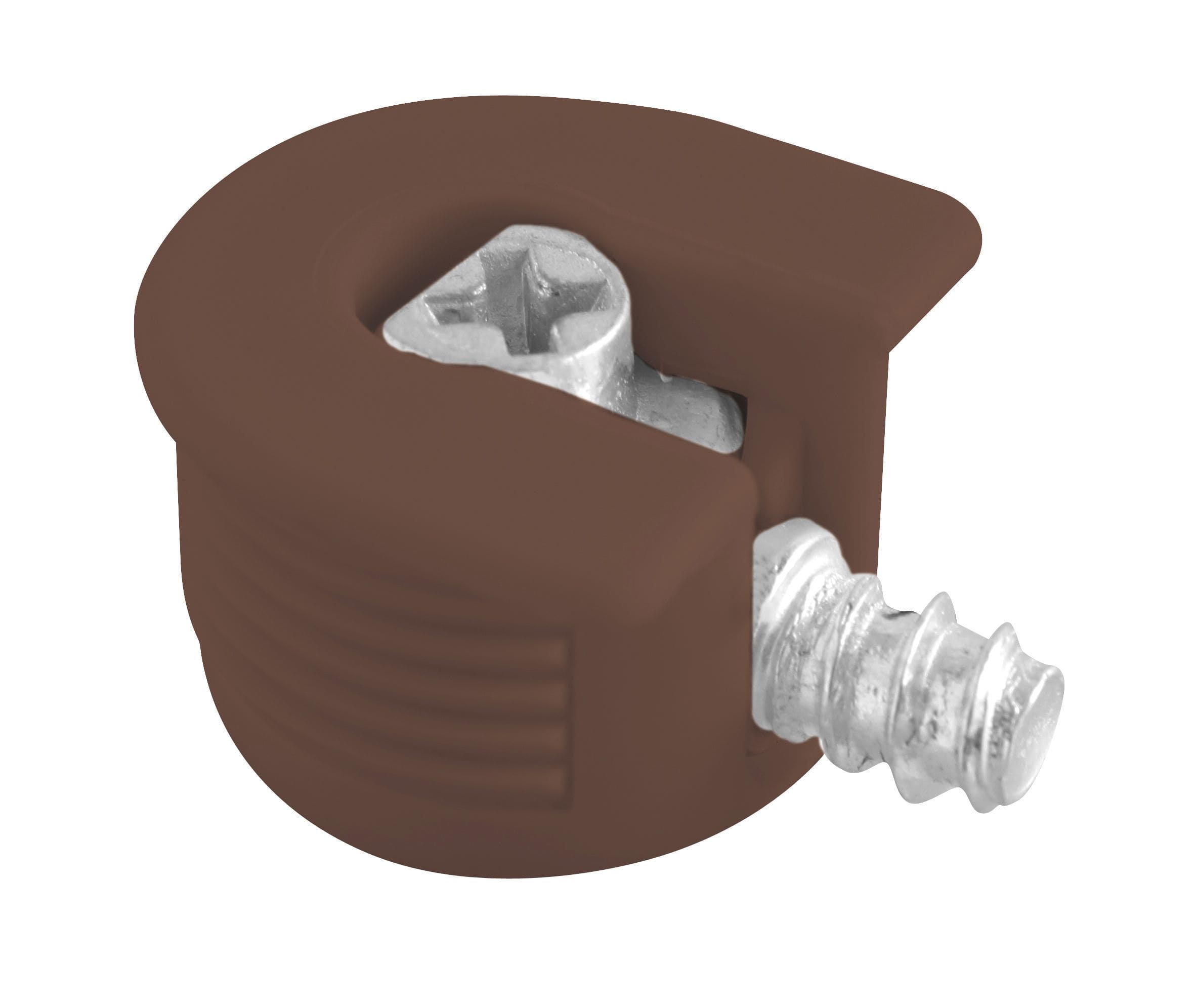 Эксцентриковая стяжка+дюбель ввинчивающаяся, коричневая  MM-FI20X6X7-PL30-A-1T купить в Санкт-Петербурге - GTV-Меридиан