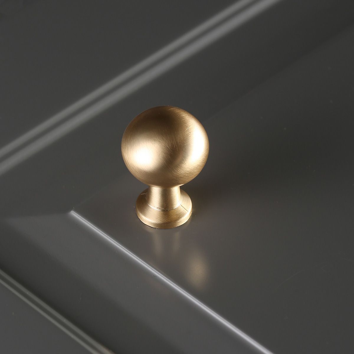 Ручка NORD кнопка, брашированное золото GTV 18200 - фото 4