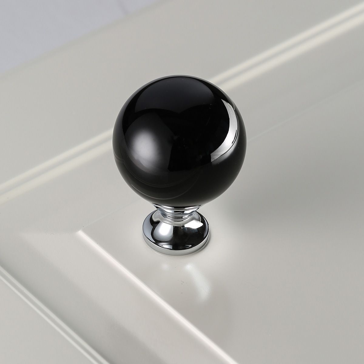 Ручка-кнопка GZ-CRPC40-A1 хром, черный кристалл GTV 7916 - фото 3