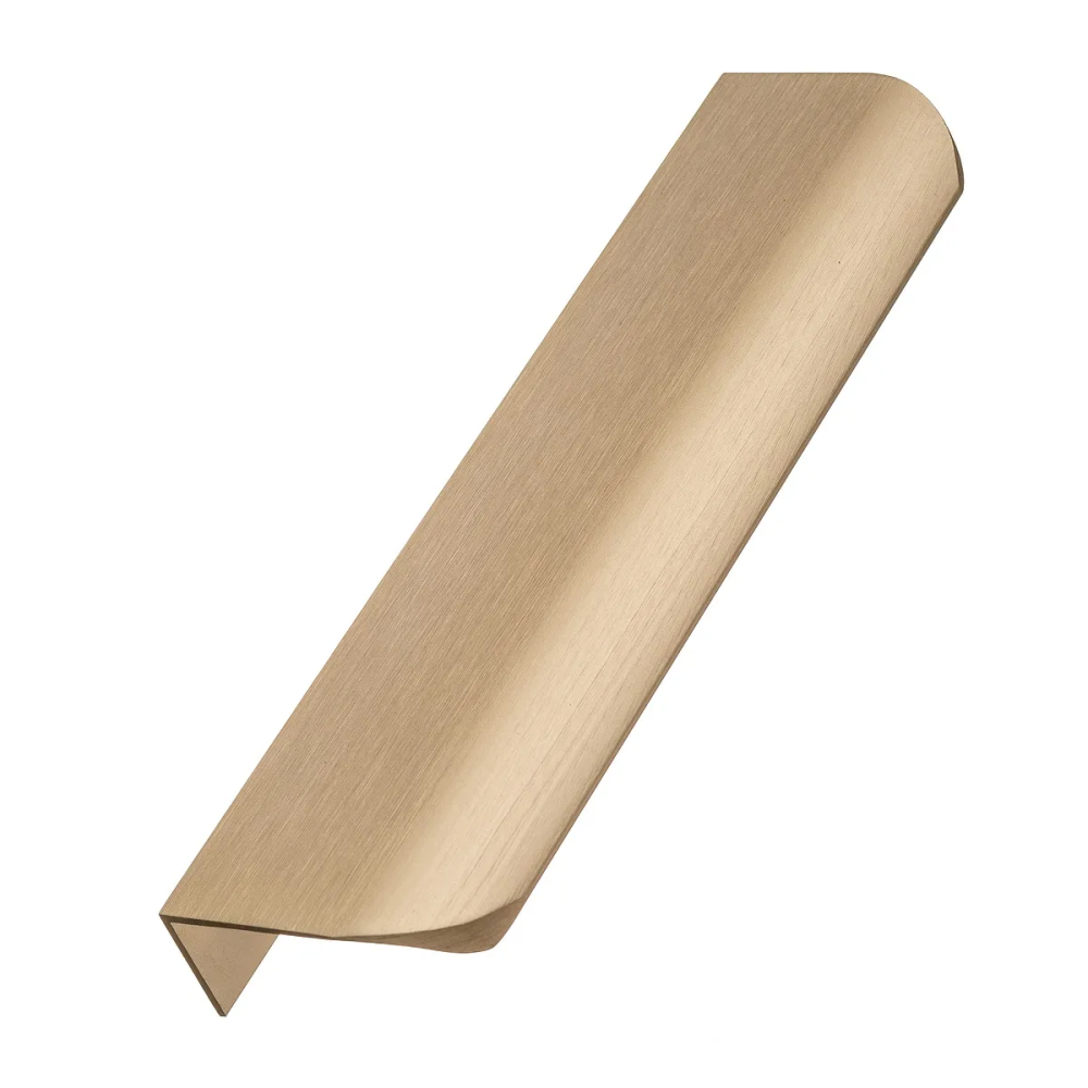 Ручка мебельная алюминиевая HEXA 96мм/150мм, светлое брашированное золото GTV