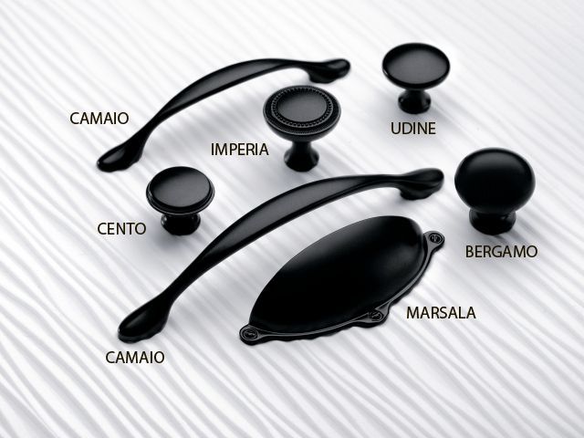 Ручка BERGAMO, черный матовый (комплект 6 шт) GTV 18630 Ручка BERGAMO, черный матовый (комплект 6 шт) - фото 9