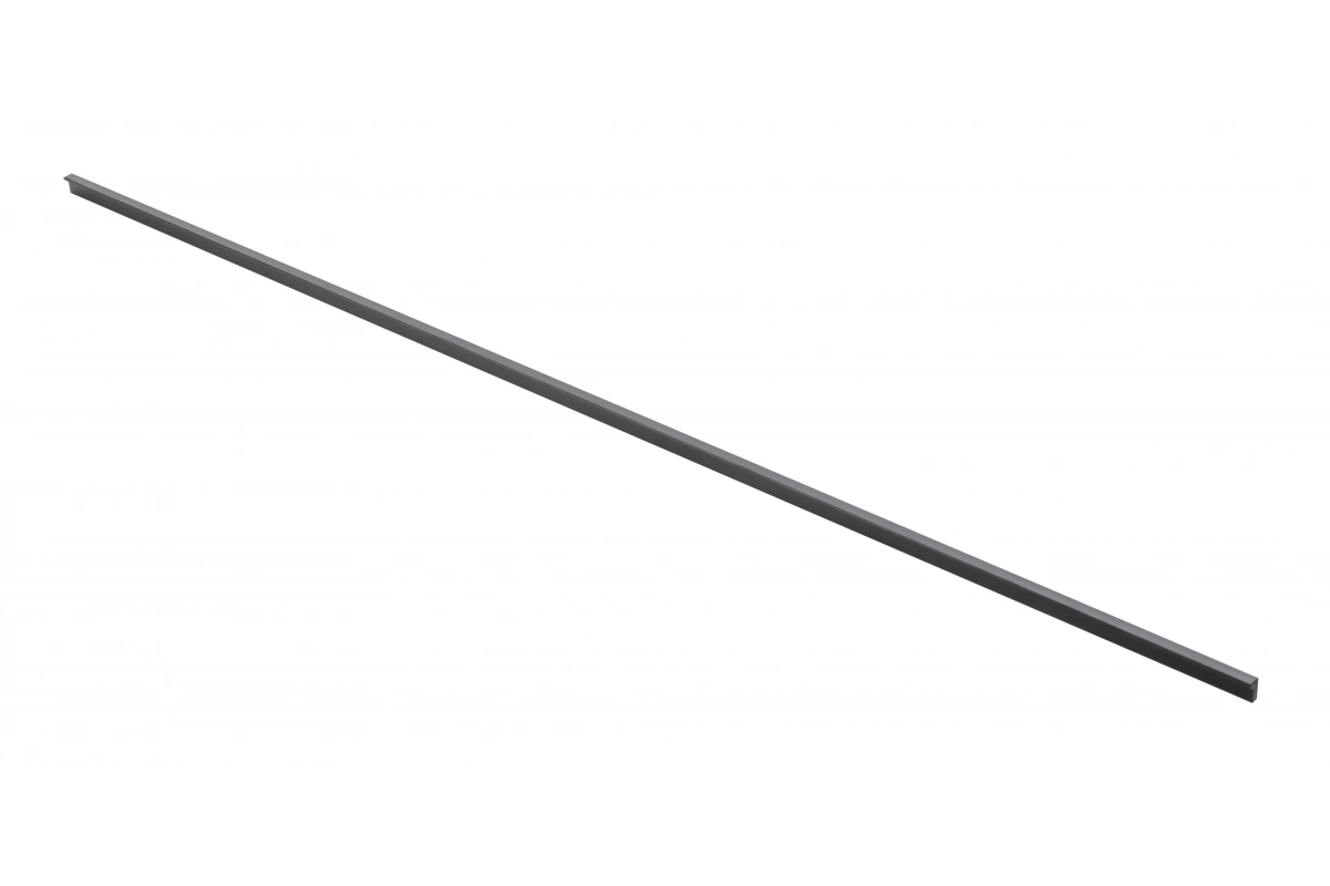 Ручка мебельная алюминиевая PILLAR L-1200 мм, черный матовый GTV