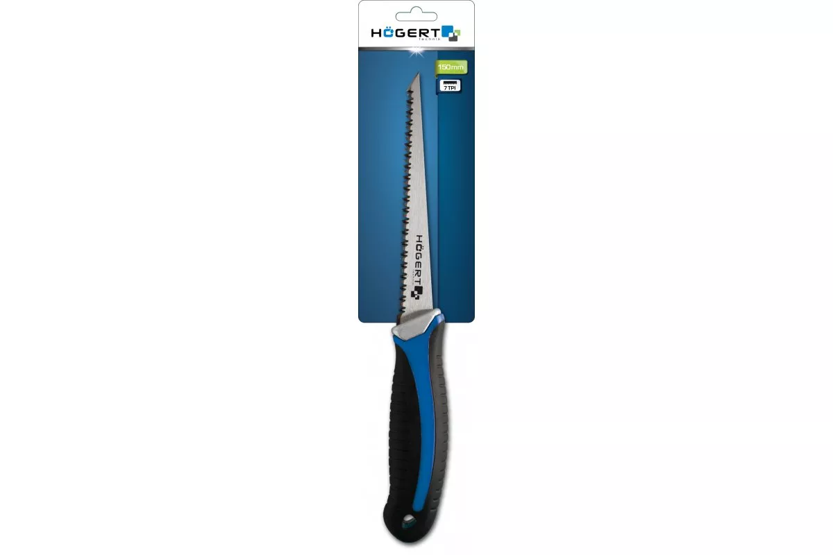 Ножовка для  гипсокартонных плит Hoegert technik, цвет сталь/черный HT3S238 12955 - фото 2