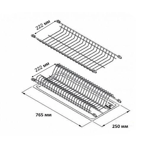 Сушка для посуды в шкаф 765 мм