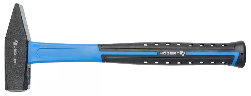 Молоток кованный 500 гр, с ручкой из стекловолокна Hoegert technik, цвет синий/черный HT3B025 12148 - фото 1