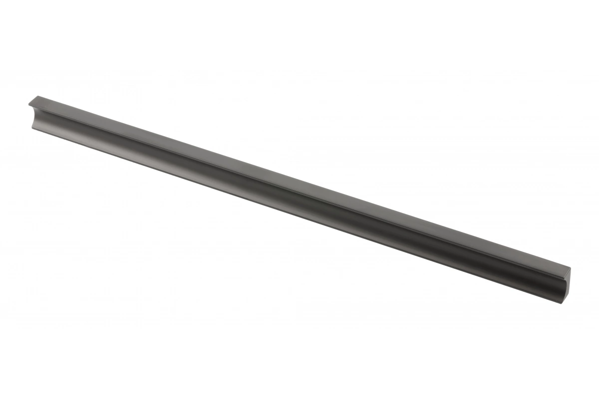 Ручка мебельная алюминиевая GROOVE 320мм/360мм, черный матовый GTV