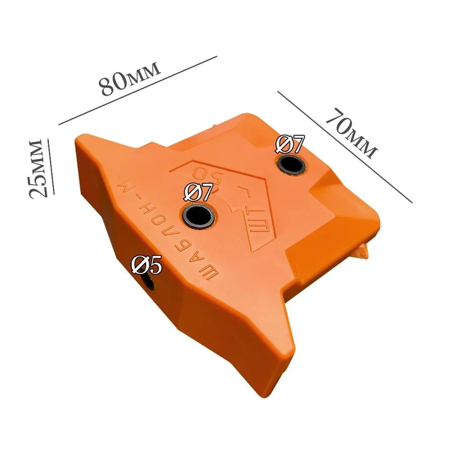 Мебельный Т-образный кондуктор ШТ-50(7) для сверления отверстий D5мм, D7мм Шаблон М, цвет оранжевый ШТ-50(7) 25127 Мебельный Т-образный кондуктор ШТ-50(7) для сверления отверстий D5мм, D7мм - фото 6