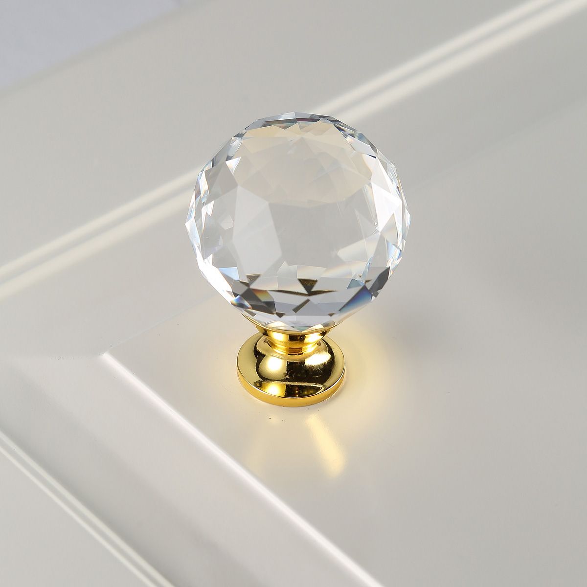 Ручка-кнопка с кристаллом GZ-CRPA40-03 золото GTV, цвет золото/кристалл 7057 - фото 3