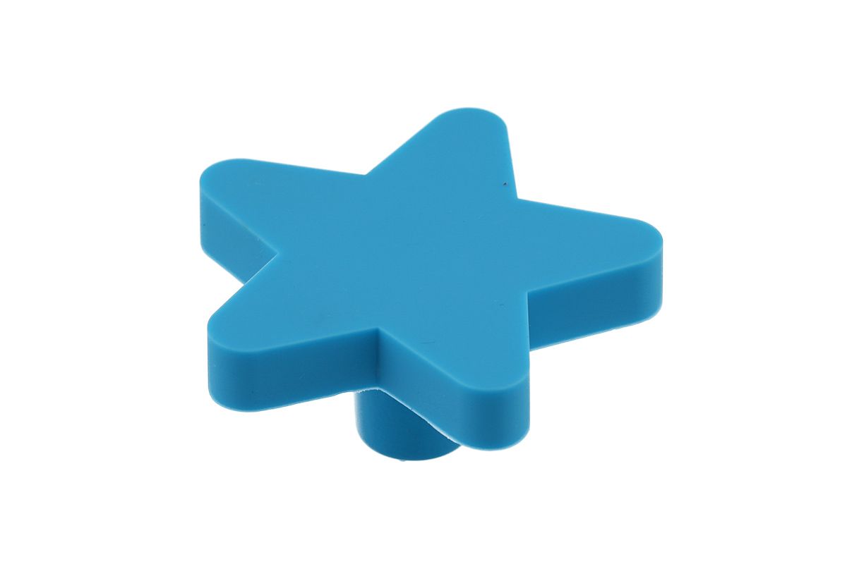 Ручка мебельная UM-STAR звезда, голубой GTV UM-STAR-NB 17090 KID - фото 1