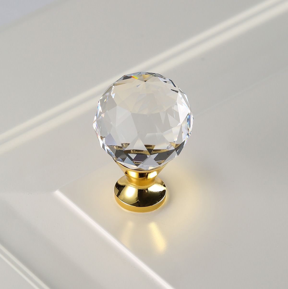 Ручка-кнопка с кристаллом GZ-CRPA30-03 золото GTV 7058 - фото 3