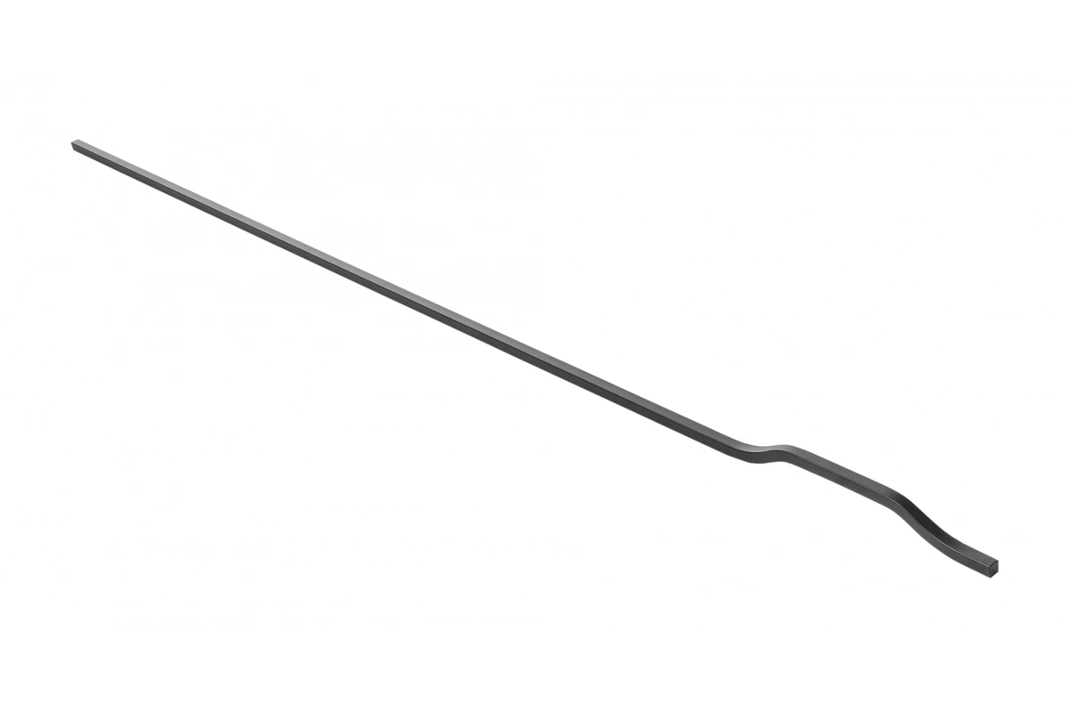 Ручка мебельная алюминиевая GRAVEL L-1200 мм, черный матовый GTV
