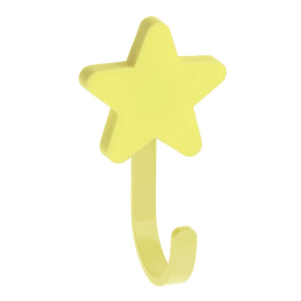 Крючок мебельный WM-STAR звезда, желтый GTV 17434 - фото 1