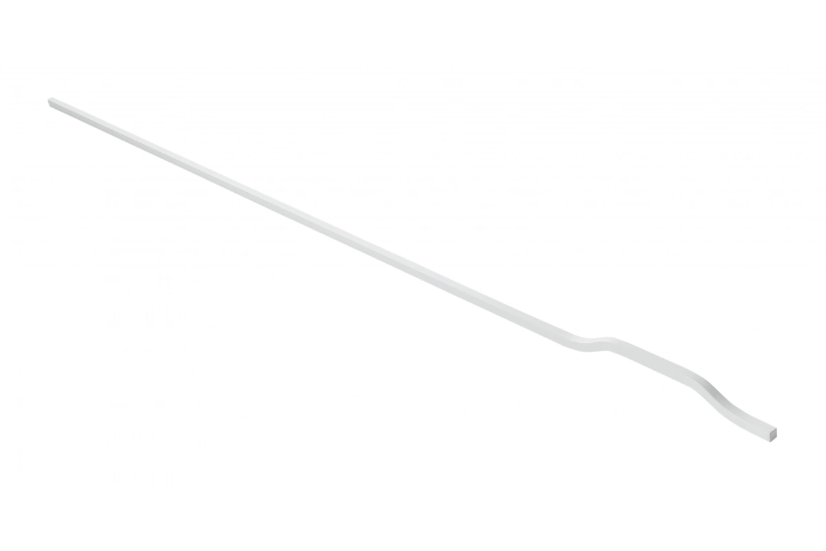 Ручка мебельная алюминиевая GRAVEL L-1200 мм, белый матовый GTV UA-GRAVEL-1200-10M 26190 - фото 1