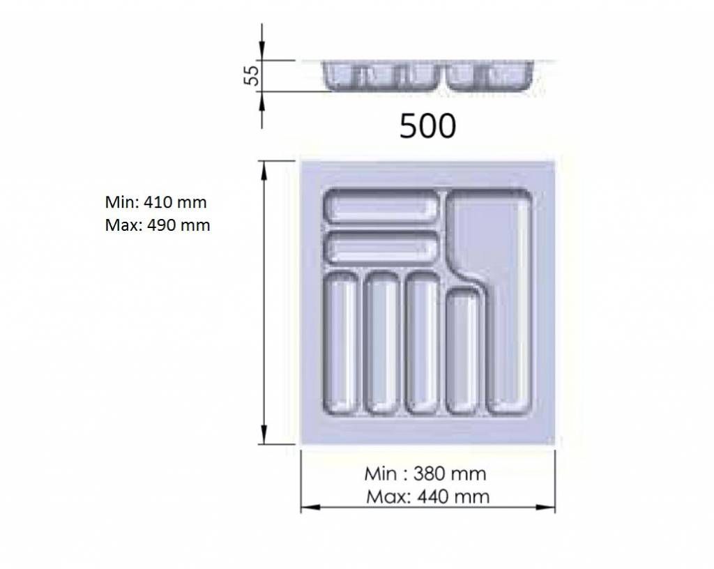 Лоток для столовых приборов Starax, 500, черный S-2285-B купить в  Санкт-Петербурге - GTV-Меридиан