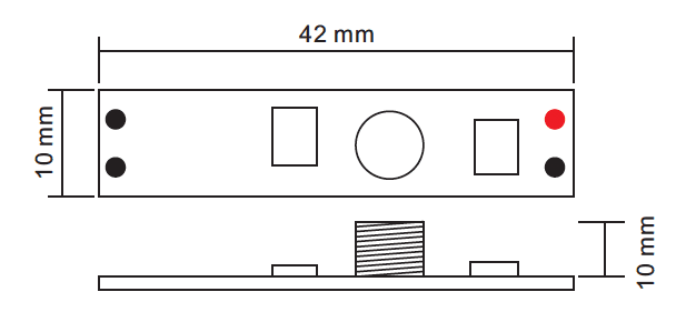 Диммер мини 1-3A, сенсор для профиля SWGroup 17144 - фото 2