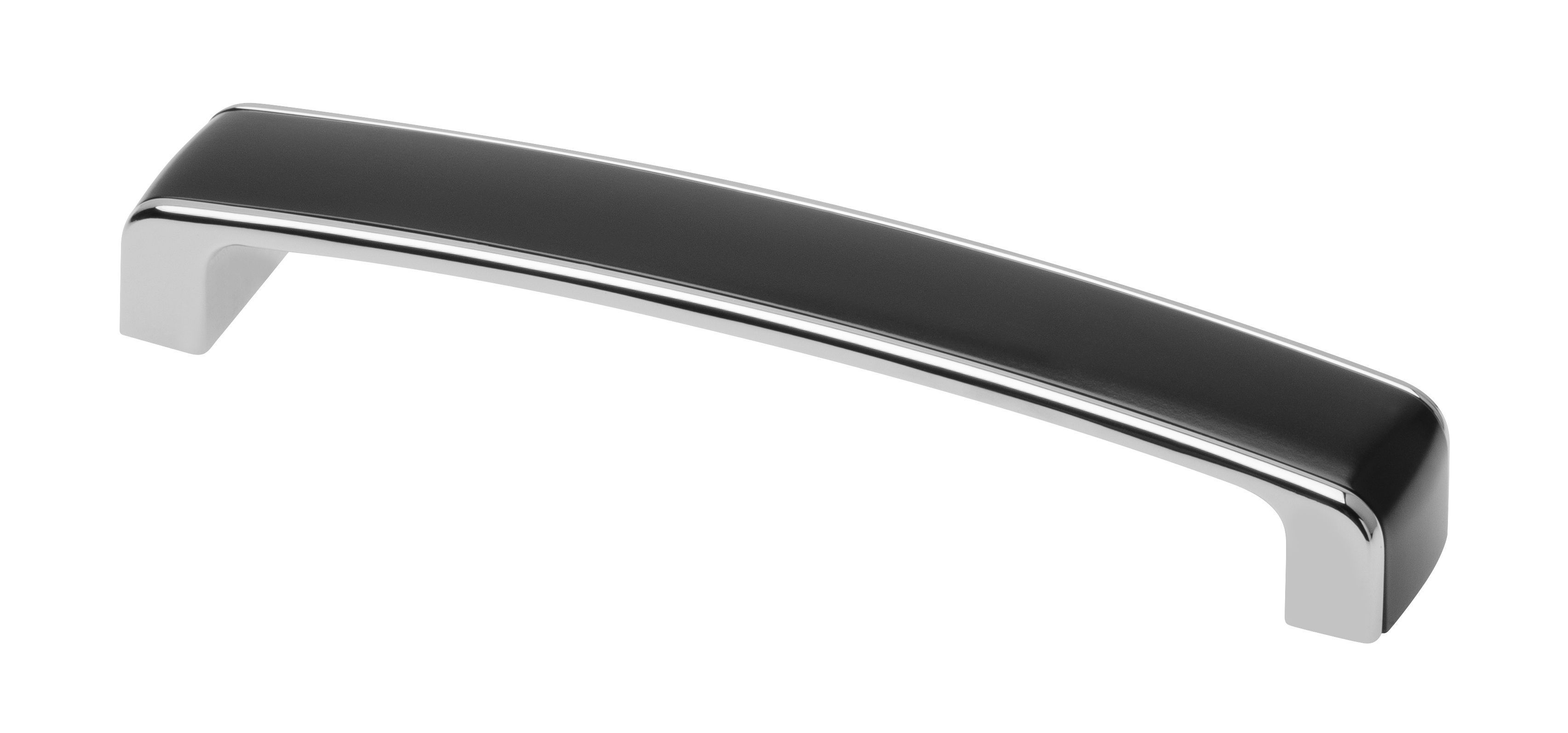 Ручка MONZA 160 мм, хром-черная GTV 12055 - фото 1