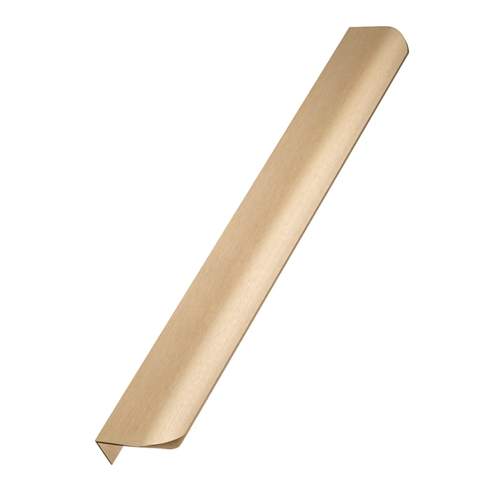 Ручка мебельная алюминиевая HEXA 256мм/290мм, светлое брашированное золото GTV