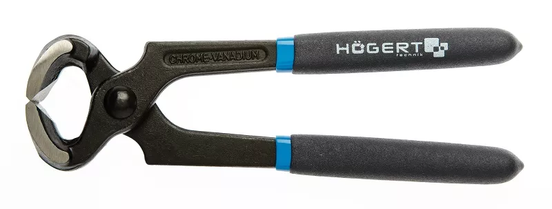 Клещи для гвоздей 180мм Hoegert technik, цвет сталь/черный HT1P350 13731 - фото 1