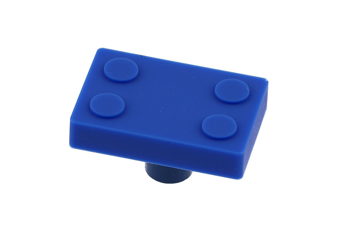 Ручка мебельная UM-BLOCK прямоугольник, синий GTV UM-BLOCK-NB 17084 KID - фото 1