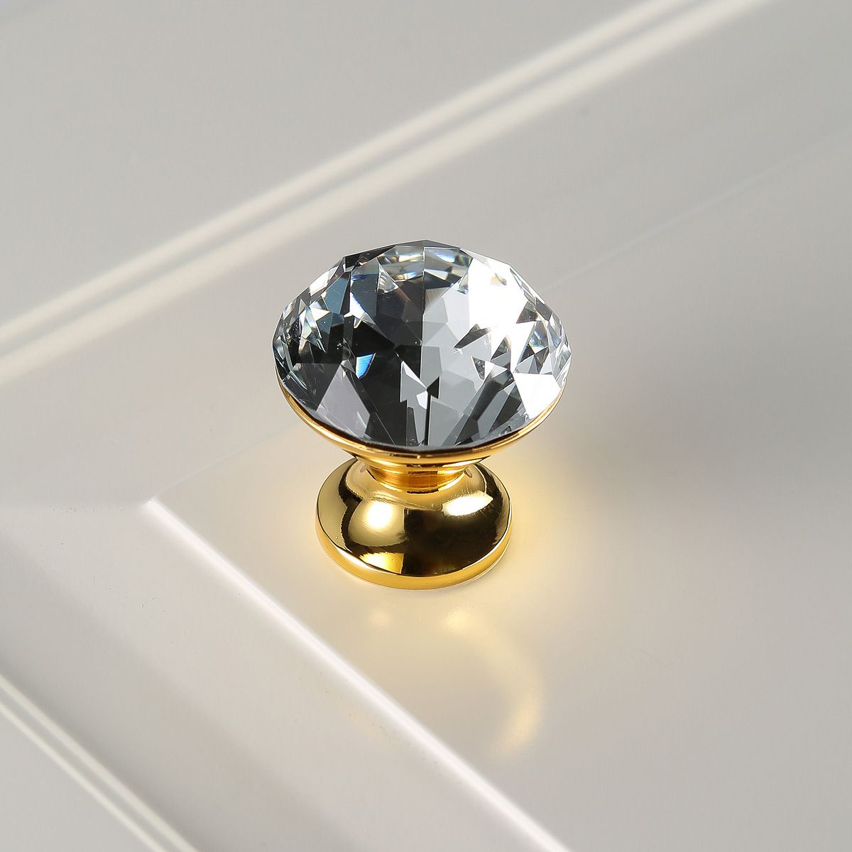 Ручка-кнопка с кристаллом GZ-CRPB30-03 золото GTV 7066 - фото 3