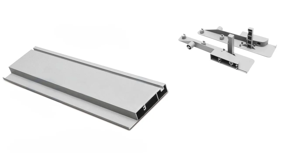 Комплект для высокого внутреннего ящика Modern Box (панель + соединитель 2 шт.), серый GTV