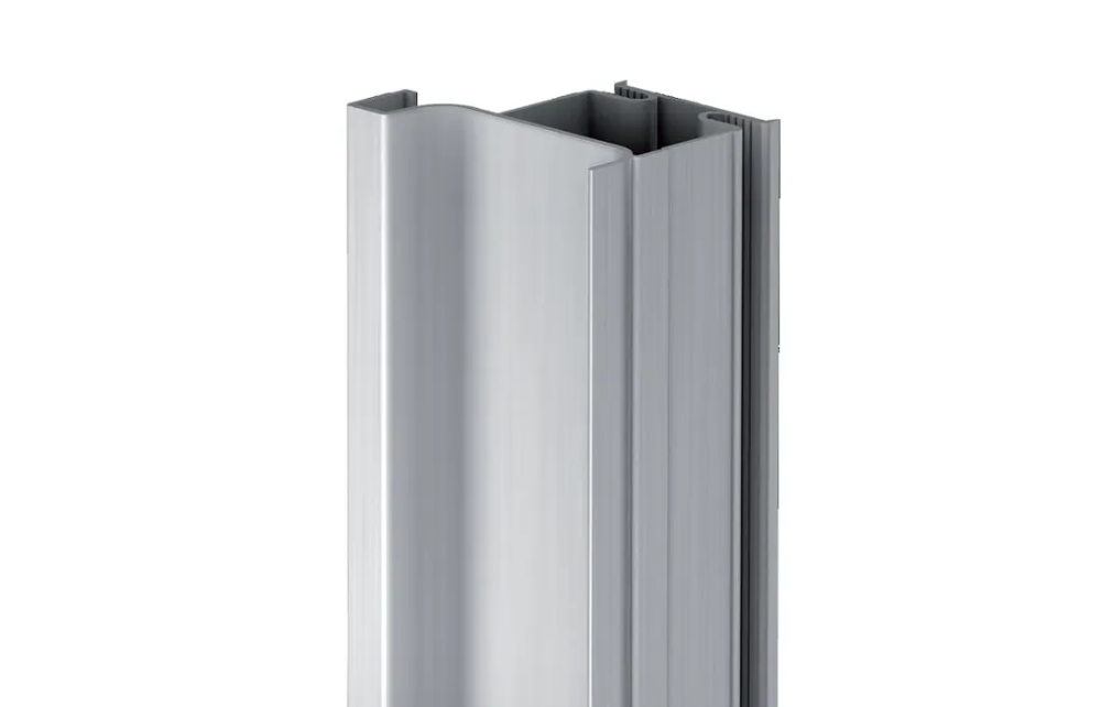 Профиль фальш-ручка вертикальный оконечный, алюминий матовый L-4500 мм