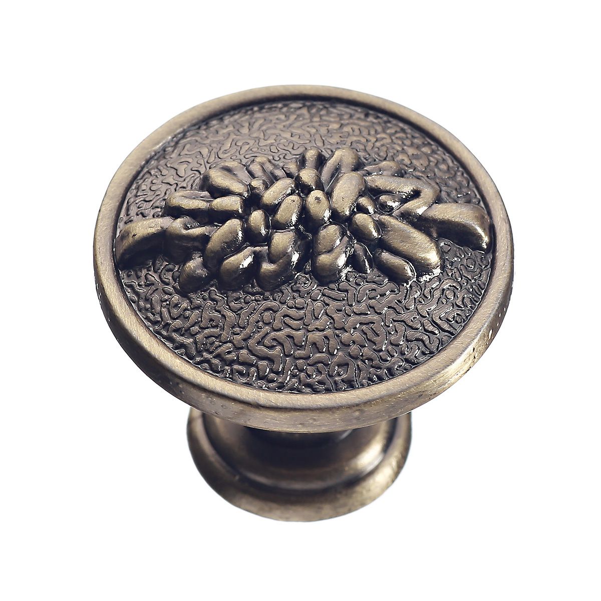 Ручка ARDEA кнопка, брашированная латунь GTV 16588 - фото 1