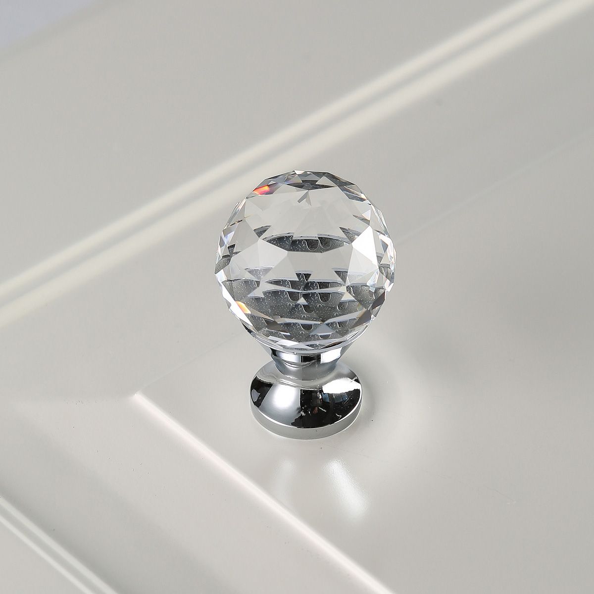 Ручка-кнопка с кристаллом GZ-CRPA25-01 хром GTV 7055 - фото 3