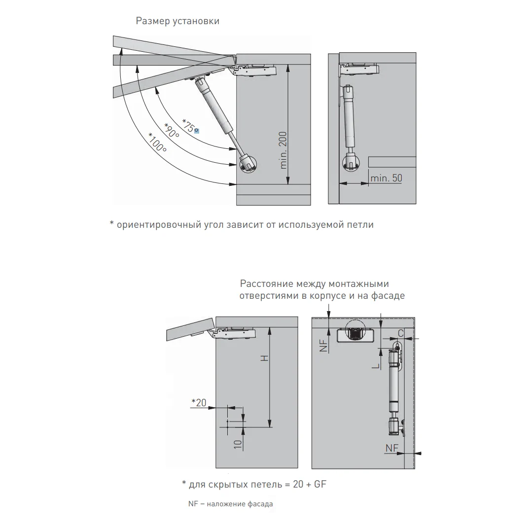 Газлифт мебельный 8 кг. GTV (L-160 мм) GTV 13089 Газлифт мебельный 8 кг. GTV (L-160 мм) - фото 5