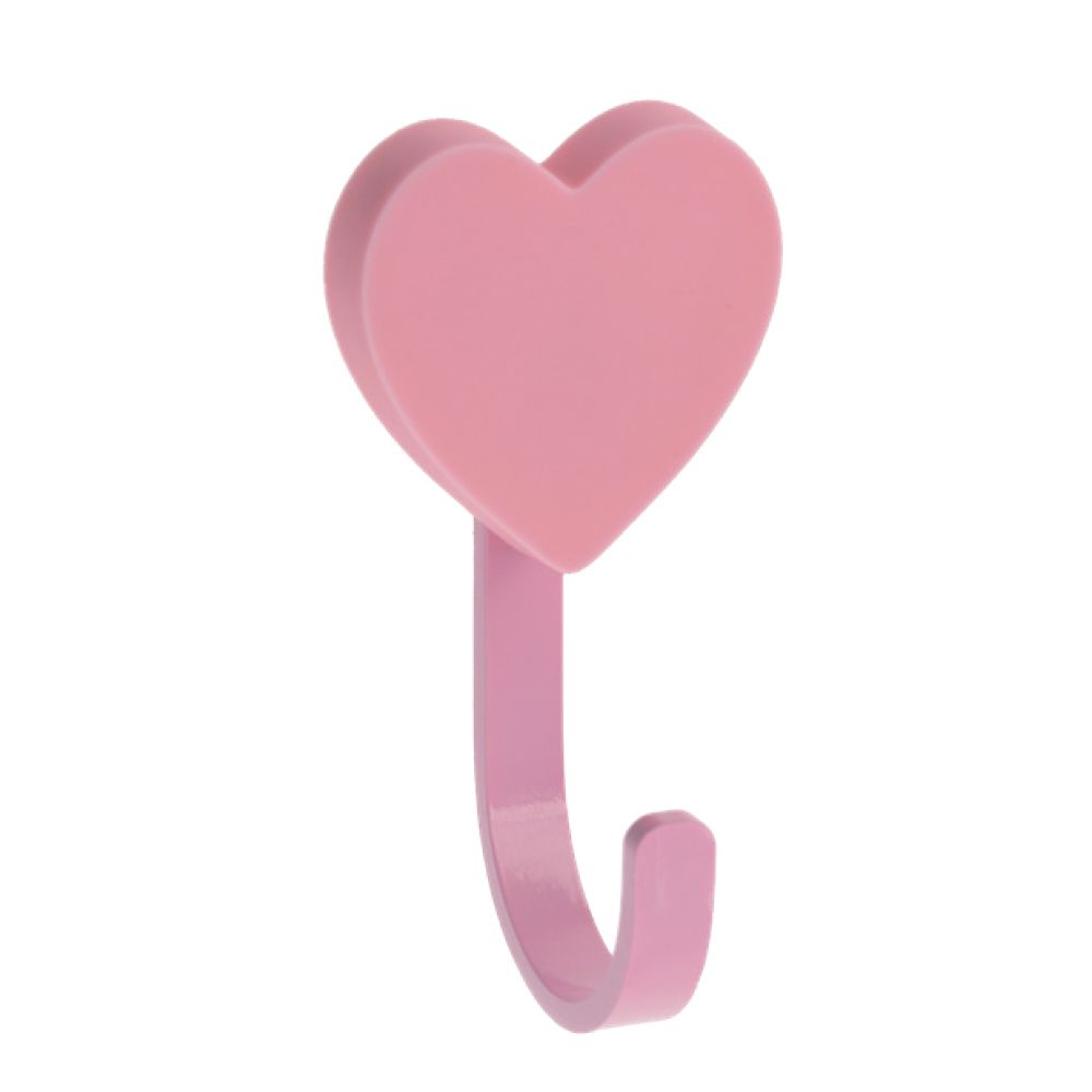 Крючок мебельный WM-HEART сердце, розовый GTV