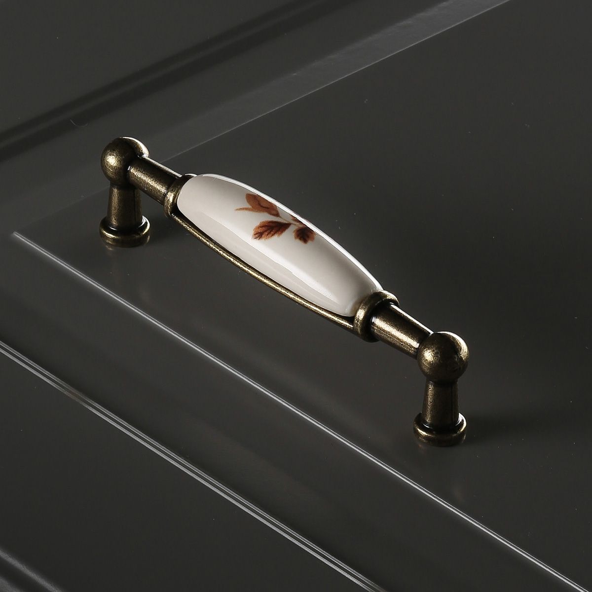 Ручка мебельная керамика дуга 96мм UP-WP0728-BB (коричневый) GTV 3589 Ручка мебельная керамика дуга 96мм UP-WP0728-BB (коричневый) - фото 5