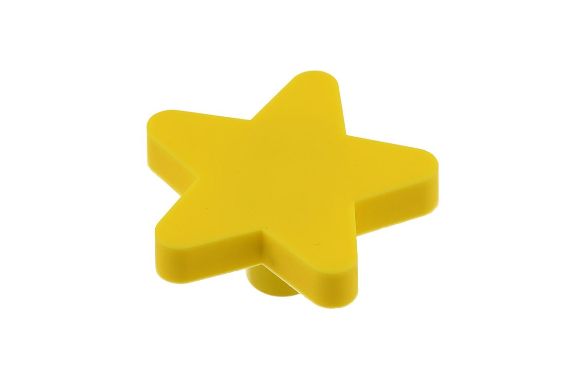 Ручка мебельная UM-STAR звезда, желтый GTV