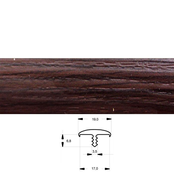 Кант Т- образный с обхватом Венге каштан 4121 ВК BK 12671 - фото 1