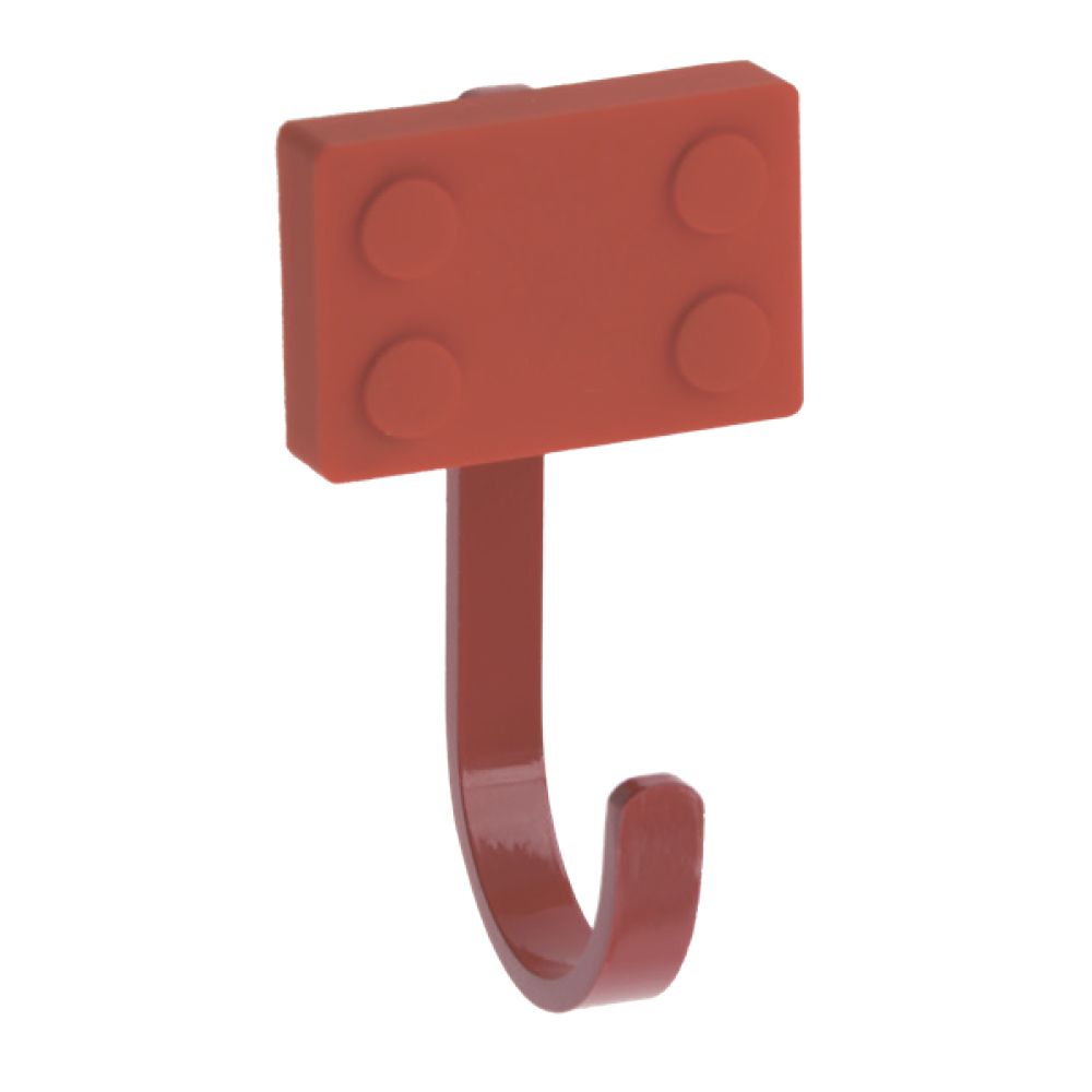 Крючок мебельный WM-BLOCK прямоугольник, красный GTV 17430 - фото 1