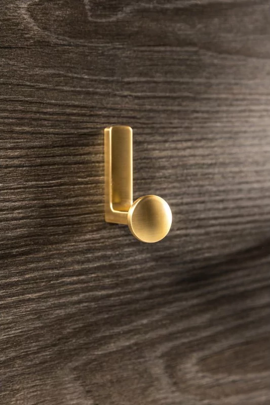 Крючок мебельный ARCO, брашированное золото GTV, цвет золото брашированное WZ-ARCO-18 26111 - фото 4
