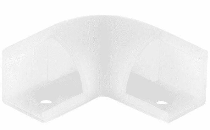 Соединитель угловой для профиля LR49 (16х16), белый Led Crystal
