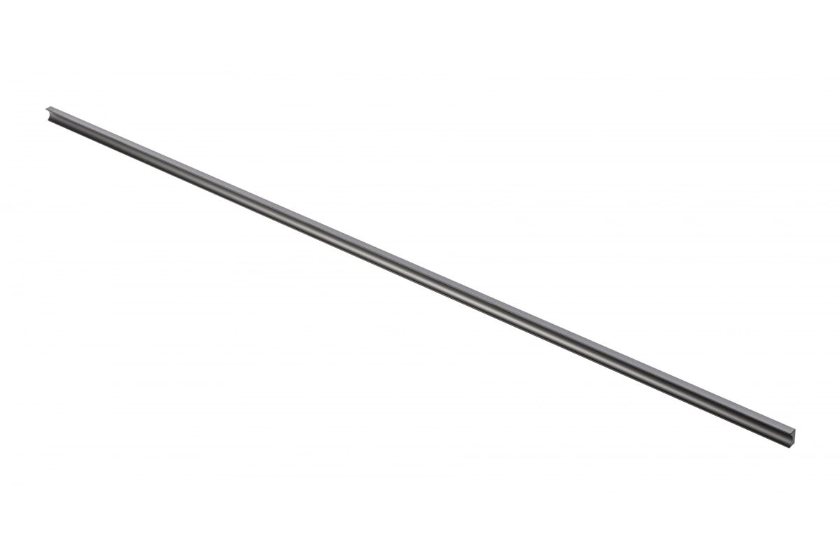 Ручка мебельная алюминиевая GROOVE L-1200 мм, черный матовый GTV