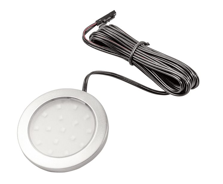 Точечный накладной светодиодный светильник Lumino 1,5W, 12V, алюминий, теплый белый GTV 12934 - фото 4