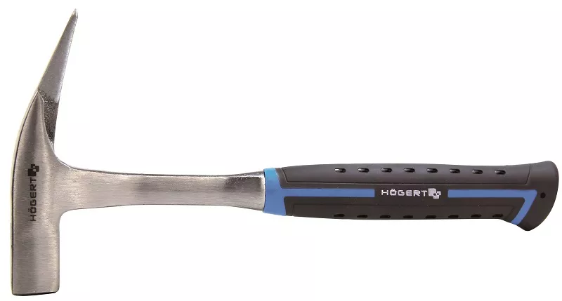 Молоток плотницкий монолитный, 0, 6 кг, сталь С45 Hoegert technik, цвет сталь/черный