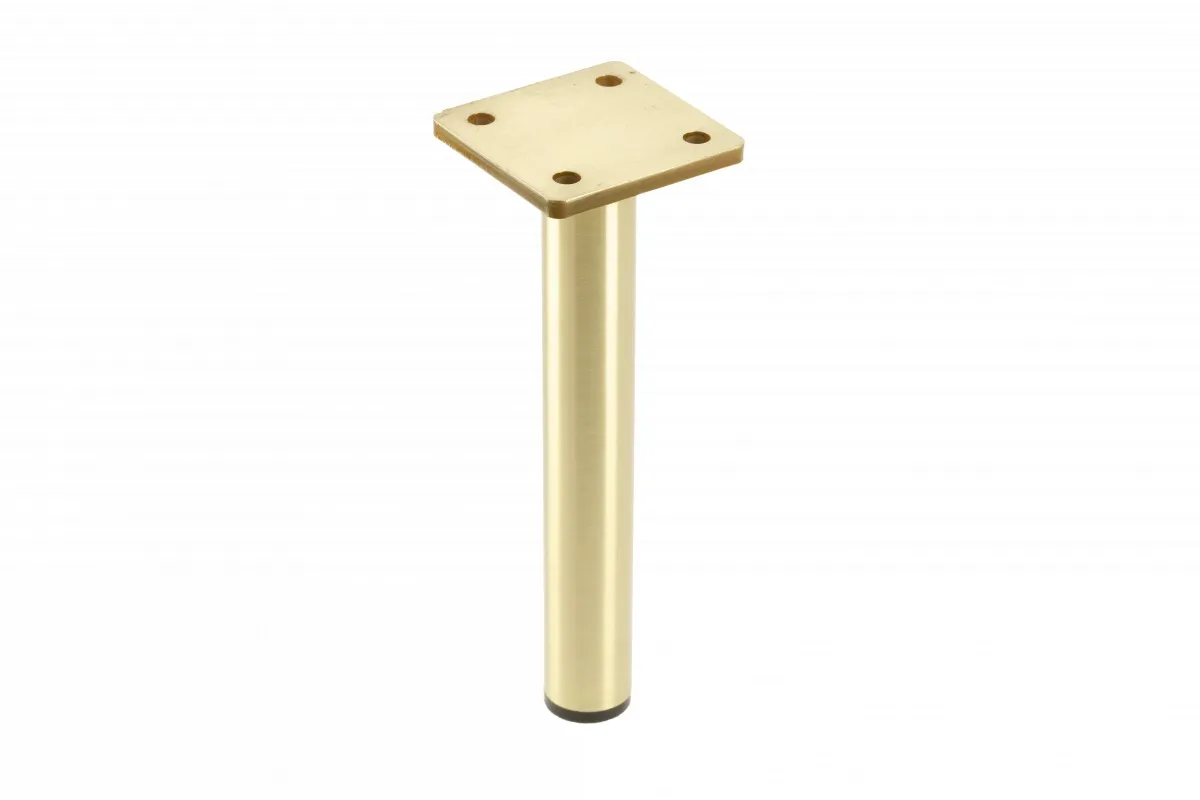 Ножка мебельная RONDA Simple h-180мм, брашированное золото GTV, цвет золото брашированное