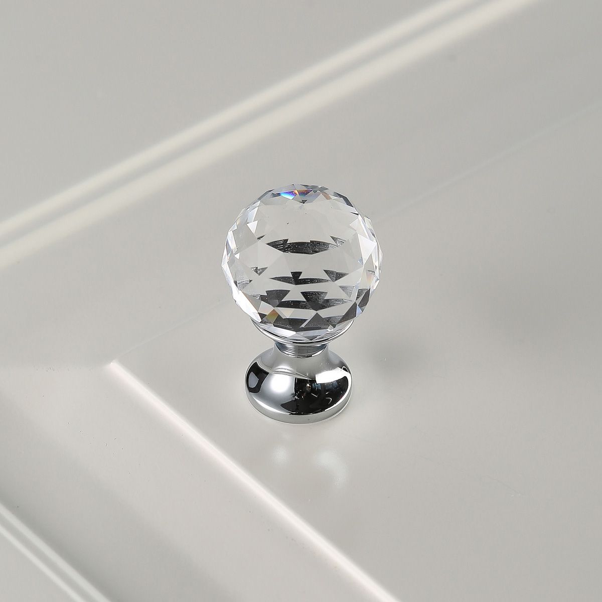 Ручка-кнопка с кристаллом GZ-CRPA20-01 хром GTV 7056 - фото 3