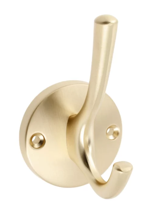 Крючок мебельный RHINO, брашированное золото GTV, цвет золото брашированное
