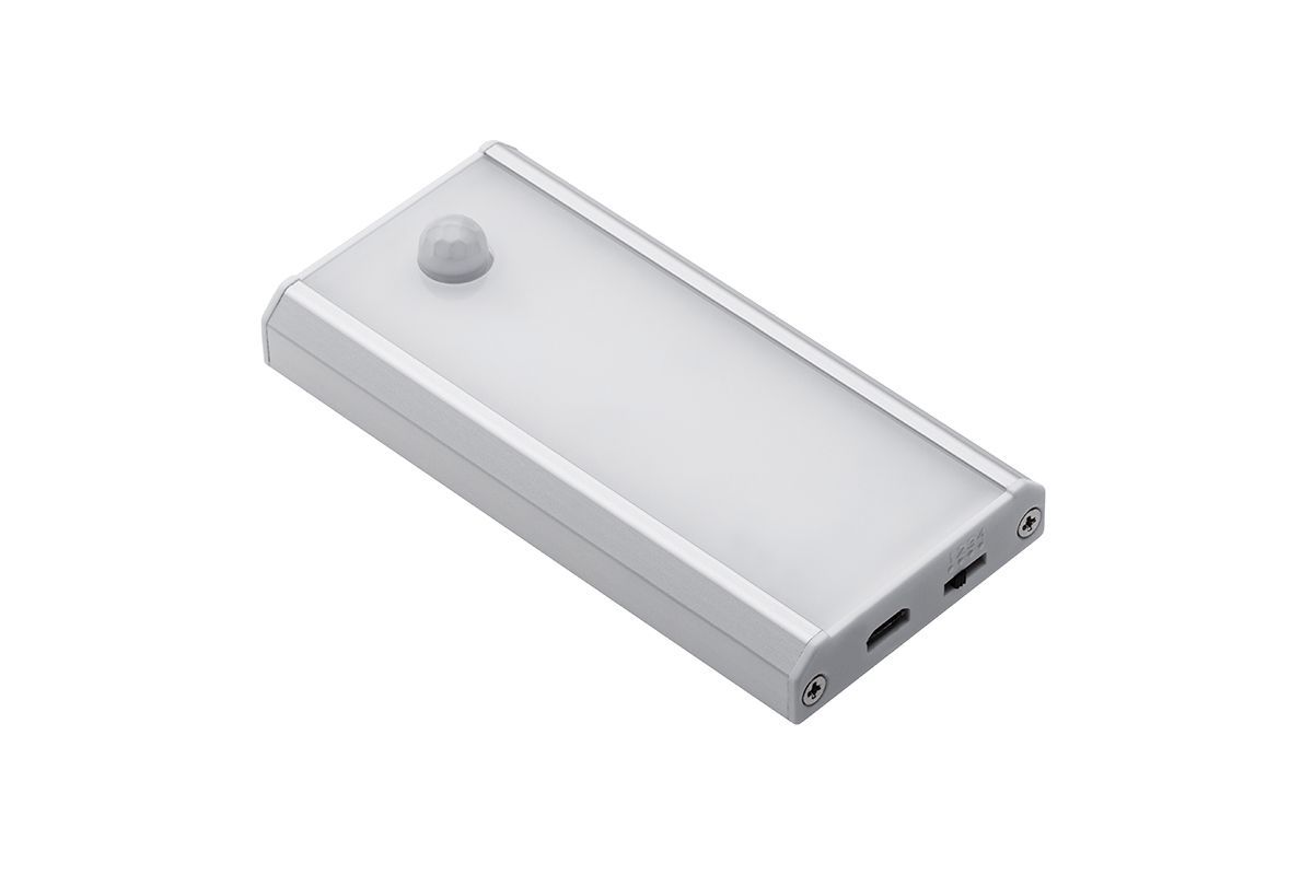 Точечный накладной светодиодный светильник беспроводной COMA c PIR датчиком движения, IP20, провод USB 0, 5м GTV